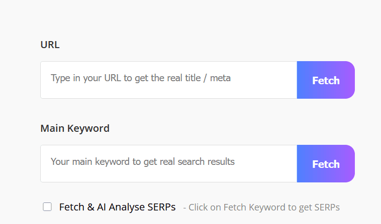 Fetch Meta Keyword Screenshot